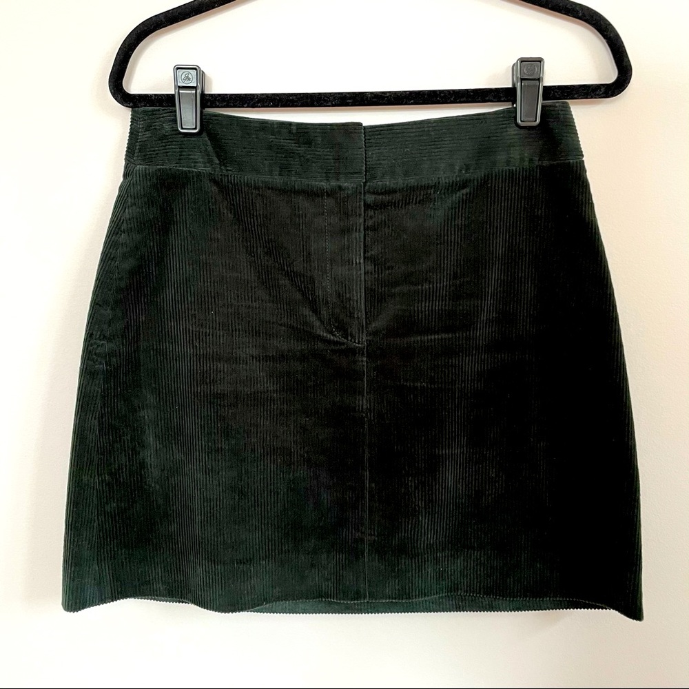 Kate Spade Dark Green Corduroy Skirt- size 8